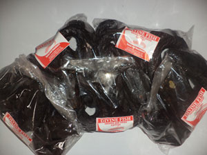 Packs of dried catfish from Divine Fish Farm